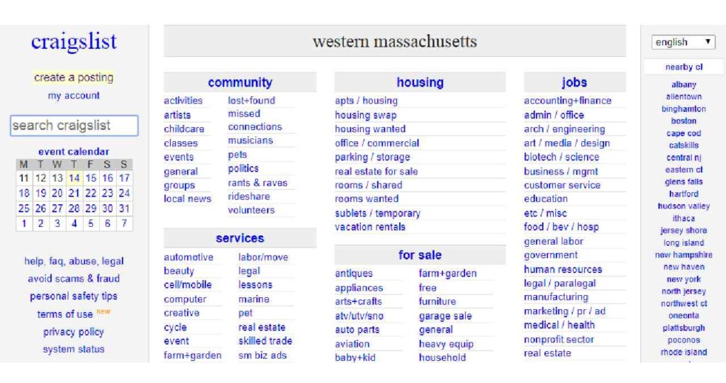 Craigslist Process For Postings In Craigslist Western Mass