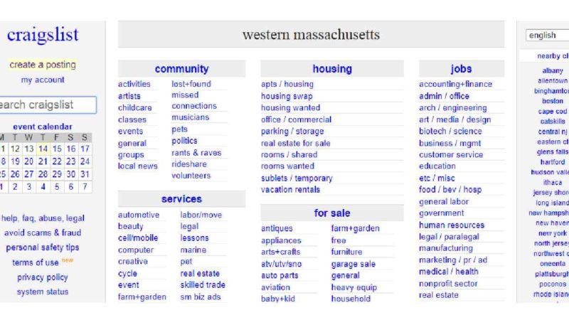 Craigslist Western Mass – All You Need to Know About Craigslist Postings