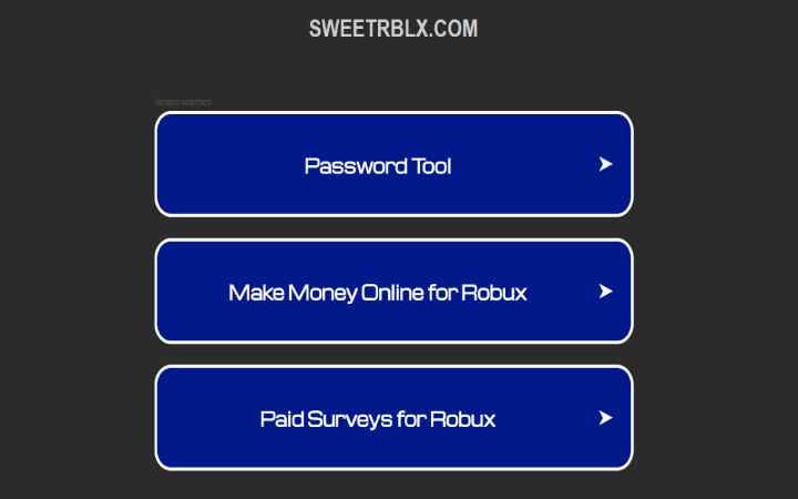 Sweetrblx.com – Free Robux Generator For Roblox