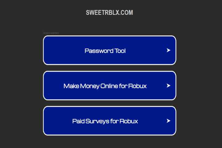 Sweetrblx.com – Free Robux Generator For Roblox