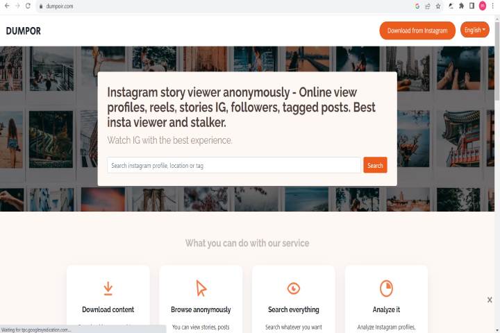 Dumpor – Instagram Story Viewer Anonymously
